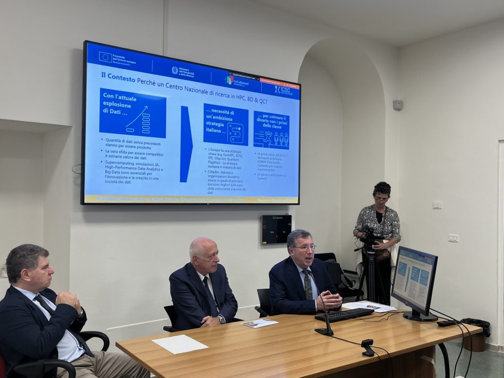 immagine che raffigura la presentazione del consorzio HPC4DR